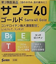 Капли для увлажнения глаз - Santen 40 Gold — фото N1