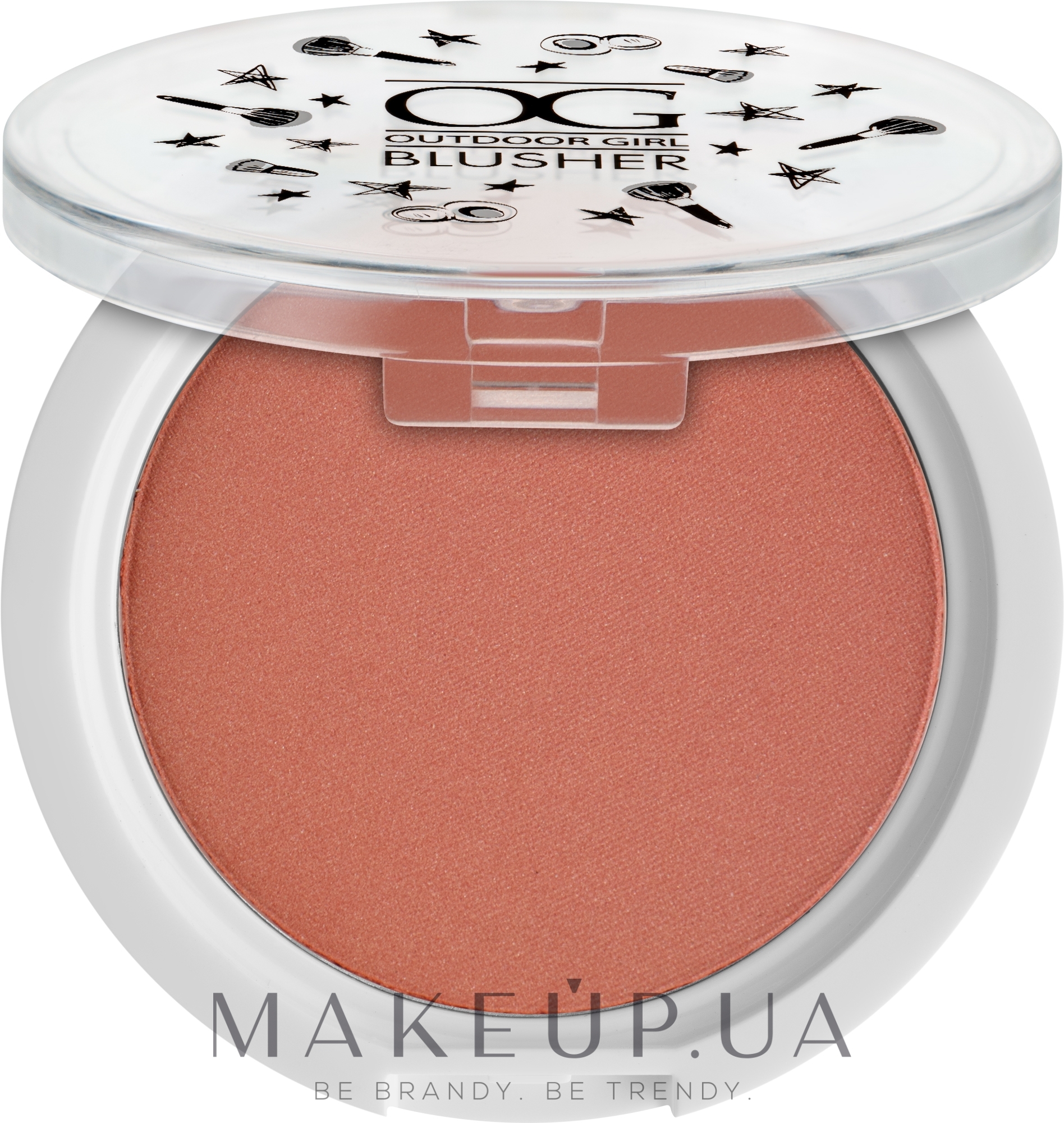 Румяна для лица - Outdoor Girl Powder Blusher Compact — фото Almost Nude