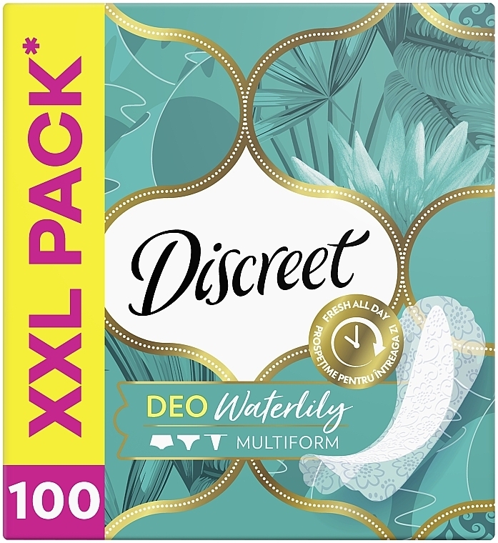 Ежедневные гигиенические прокладки Deo Water Lily, 100 шт - Discreet — фото N2