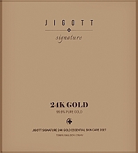 Духи, Парфюмерия, косметика Набор с частицами золота для ухода за кожей, 5 продуктов - Jigott Jigott Signature 24k Gold Essential Skin Care 3set