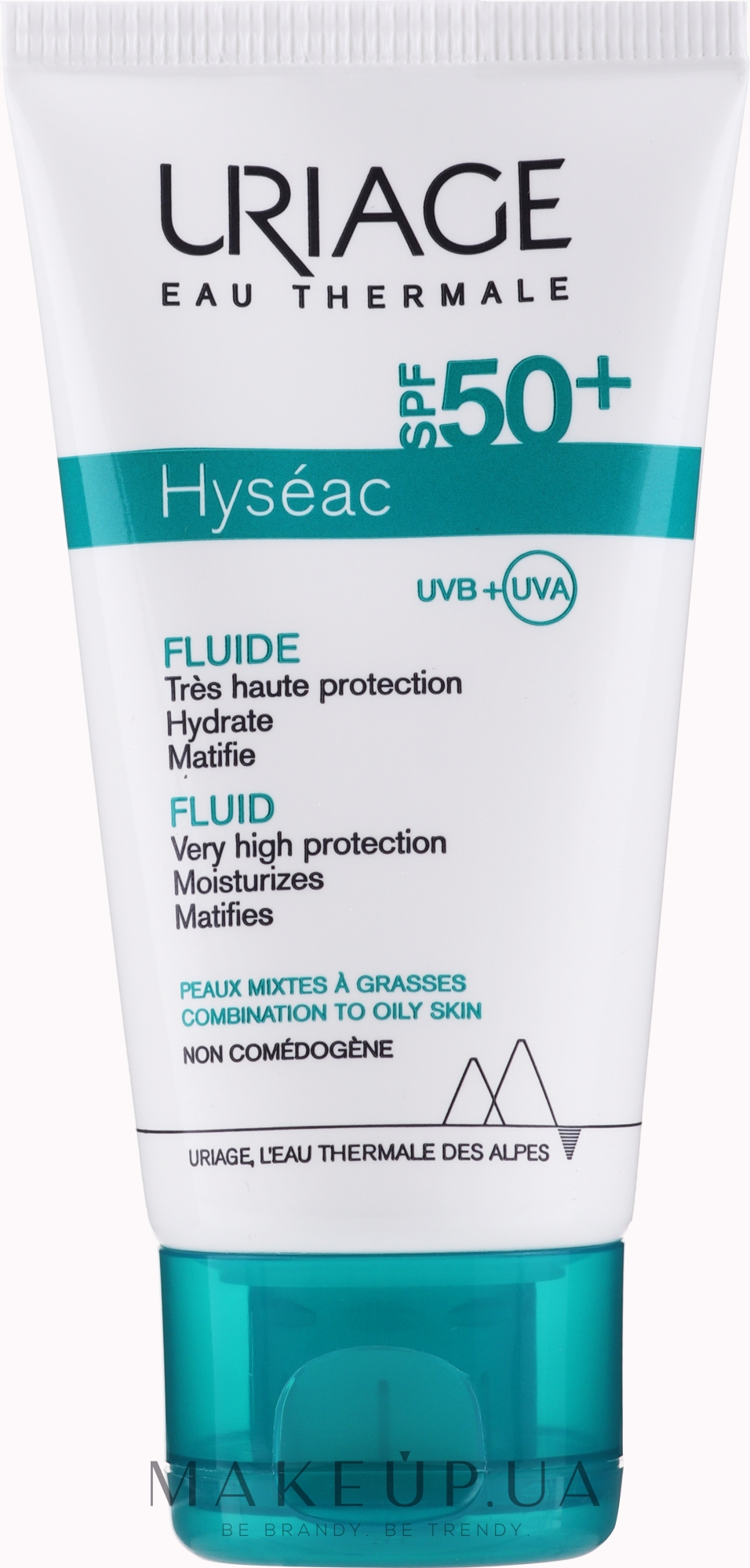 Солнцезащитный флюид SPF 50 - Uriage Hyseac SPF 50 Fluid — фото 50ml