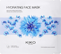 Парфумерія, косметика Гідрогелева маска для обличчя з екстрактом волошки - Kiko Milano Hydrating Hydrogel Face Mask