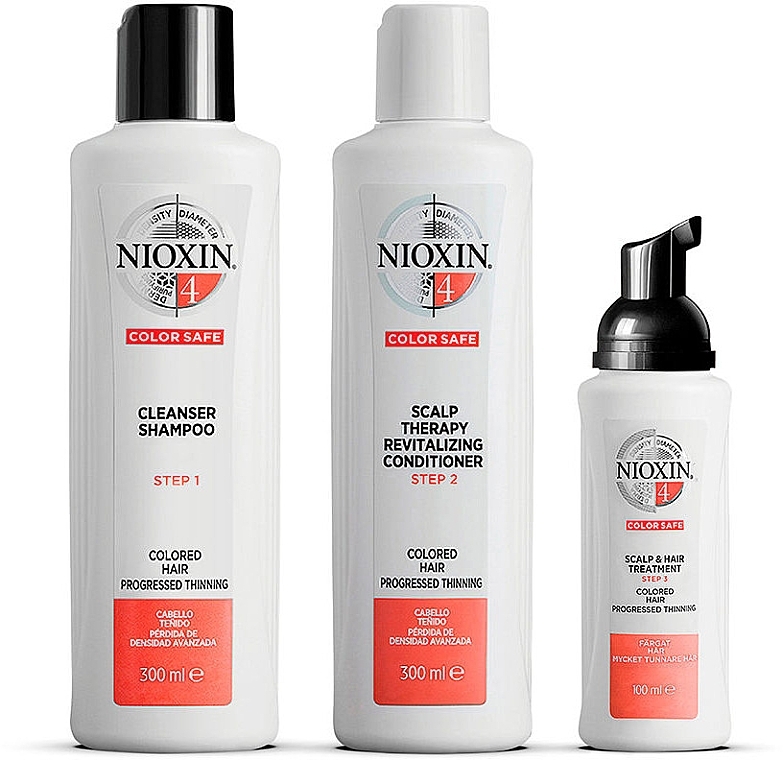Набір - Nioxin Hair System System 4 Kit (shm/300ml + cond/300ml + mask/100ml) — фото N2