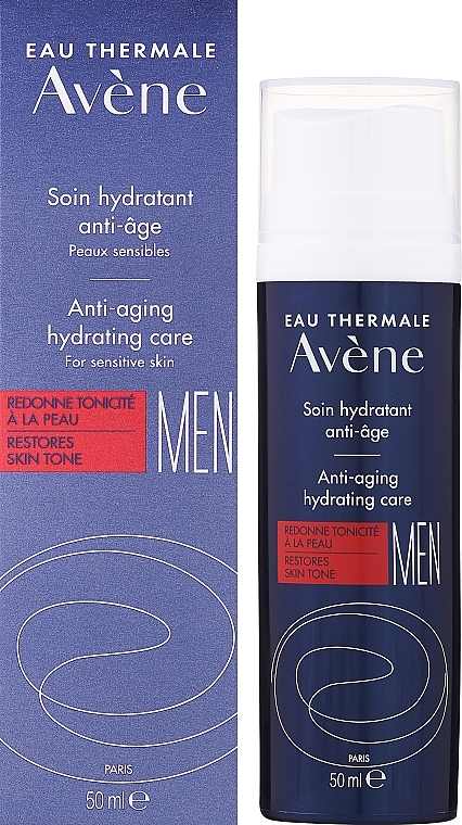 Гель-крем для обличчя - Avene Men Anti-aging Hydrating Care — фото N2