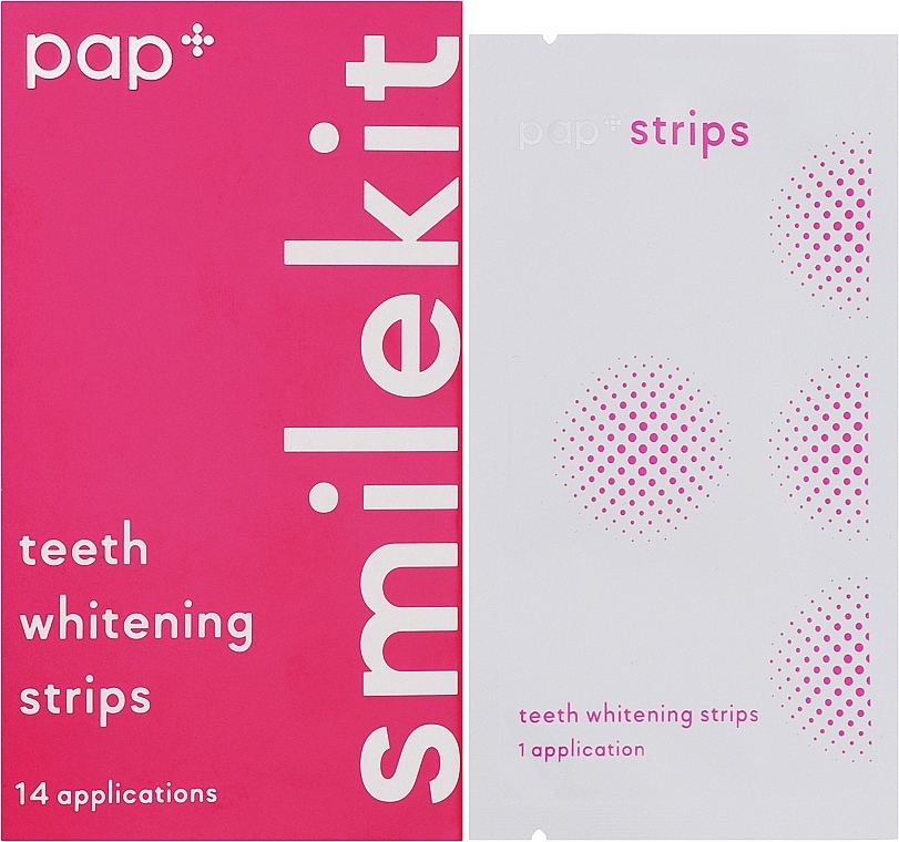 Отбеливающие полоски для зубов - Smilekit PAP+ Teeth Whitening Strips — фото N1