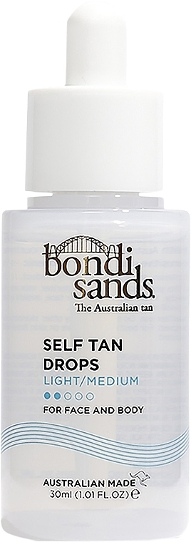 Краплі для автозасмаги обличчя й тіла - Bondi Sands Self Tan Drops Light/Medium — фото N1