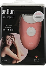 Парфумерія, косметика Епілятор "Silk-Epil 3 SE 3-430", рожевий - Braun