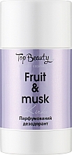 Духи, Парфюмерия, косметика УЦЕНКА Парфюмированный дезодорант "Fruit and Musk" - Top Beauty Perfumed Deodorant *