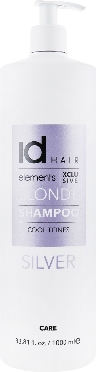 Шампунь для освітленого і блондованого волосся - idHair Elements XCLS Blonde Silver Shampoo — фото N5