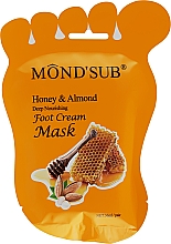Парфумерія, косметика Живильна маска для ніг з медом і мигдалем - Mond'Sub Honey & Almond Foot Cream Mask