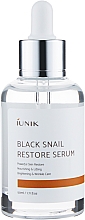 Восстанавливающая сыворотка с муцином черной улитки - IUNIK Black Snail Restore Serum — фото N1