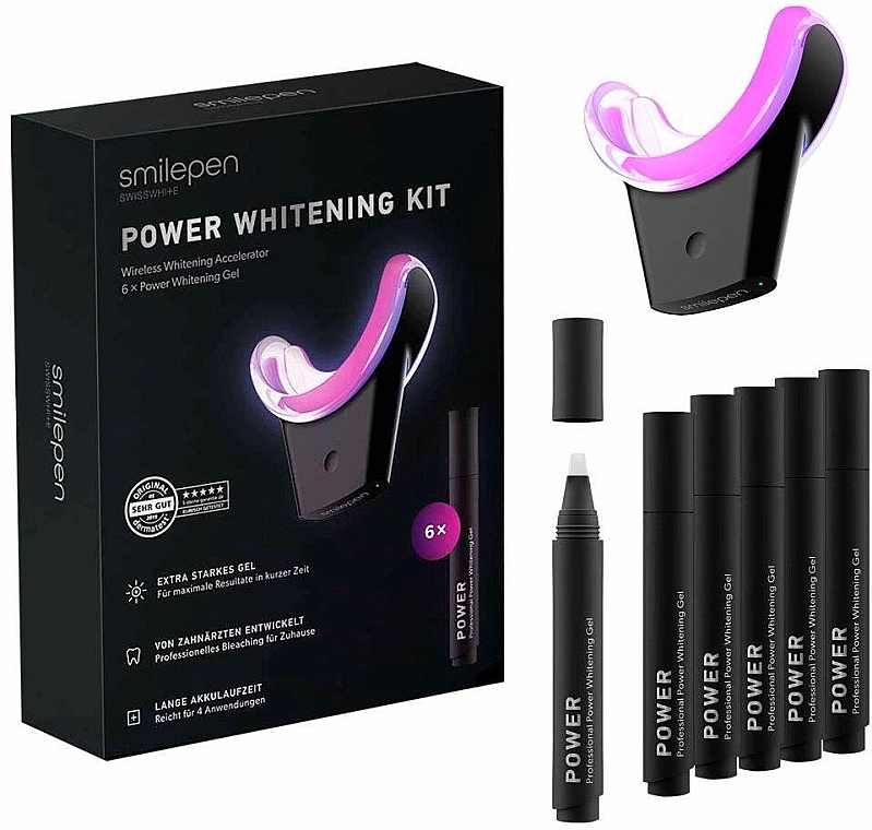 Набір для відбілювання зубів - SwissWhite Smilepen Power Whitening Kit — фото N1