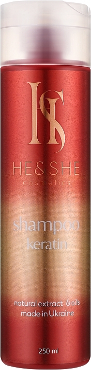 Шампунь с кератином - He&She Cosmetics Shampoo Keratin — фото N1