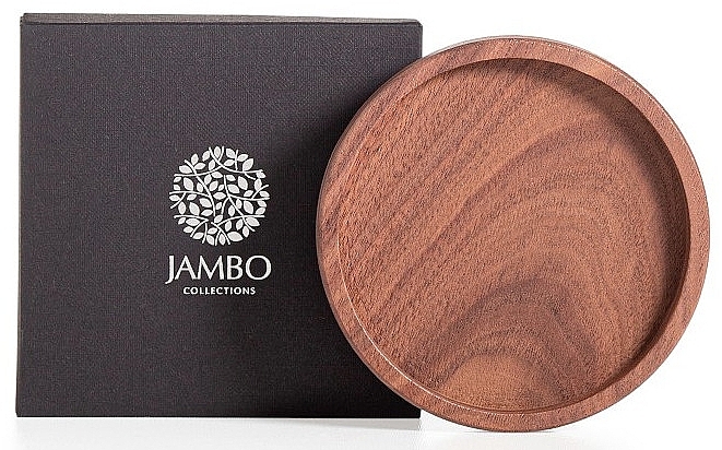 Деревянная подставка для свечей, размер S, 135 мм - Jambo Collections Walnut Candle Plate — фото N1