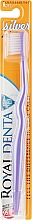 М'яка зубна щітка з наночастинками срібла для дітей і тих, хто носить зубні скоби, фіолетова - Royal Denta Silver Mini Toothbrush — фото N1