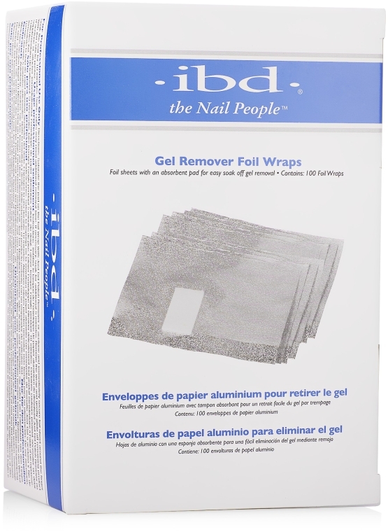 Замотка для видалення гель лаку - IBD Just Gel Remover Foil Wraps — фото N1