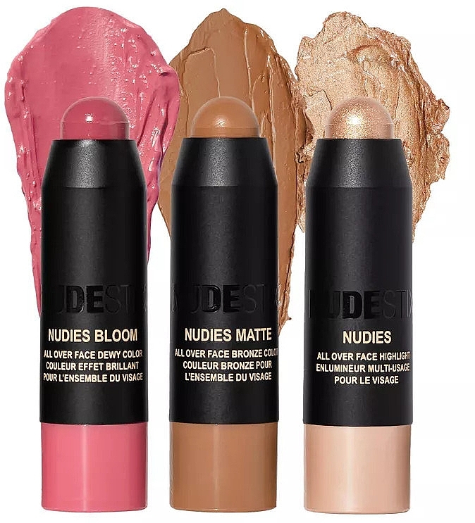 Набір - Nudestix Mini Roses & Honey Blush Kit (blush/3x1.8g) — фото N3