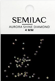 Стрази для нігтів, 4 мм      - Semilac Aurora Shine Diamond — фото N1