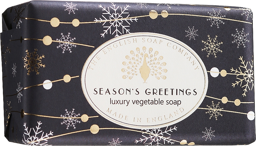 Рождественское мыло "Сезон поздравлений" - The English Soap Company Seasons Greetings Christmas Soap — фото N1