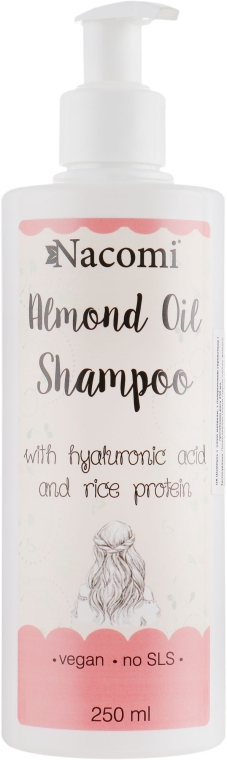 Шампунь для волосся - Nacomi Almond Oil Shampoo — фото N1