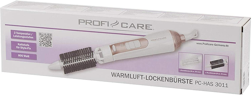 Фен-щітка для волосся, PC-HAS 3011, біла - ProfiCare Hot Air Curling Brush — фото N5