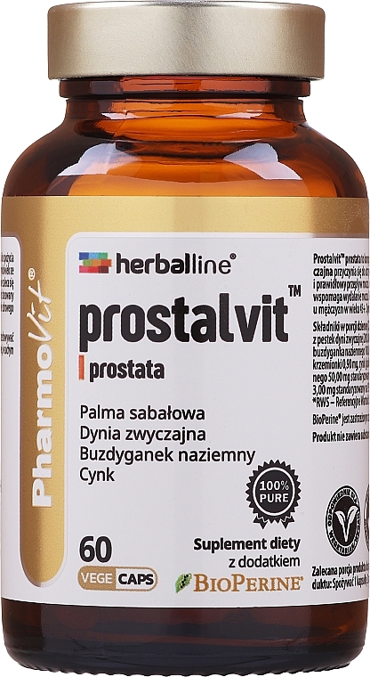 Дієтична добавка "Просталвіт", 60 шт. - Pharmovit Herballine — фото N1