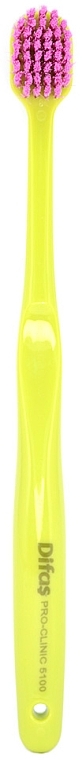 Зубная щетка "Ultra Soft" 512063, салатовая с розовой щетиной, в кейсе - Difas Pro-Clinic 5100 — фото N2
