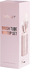 Набор кистей для макияжа, 6 шт, в золотистом футляре-тубе - Inglot Brush Tube Makeup Set — фото N5