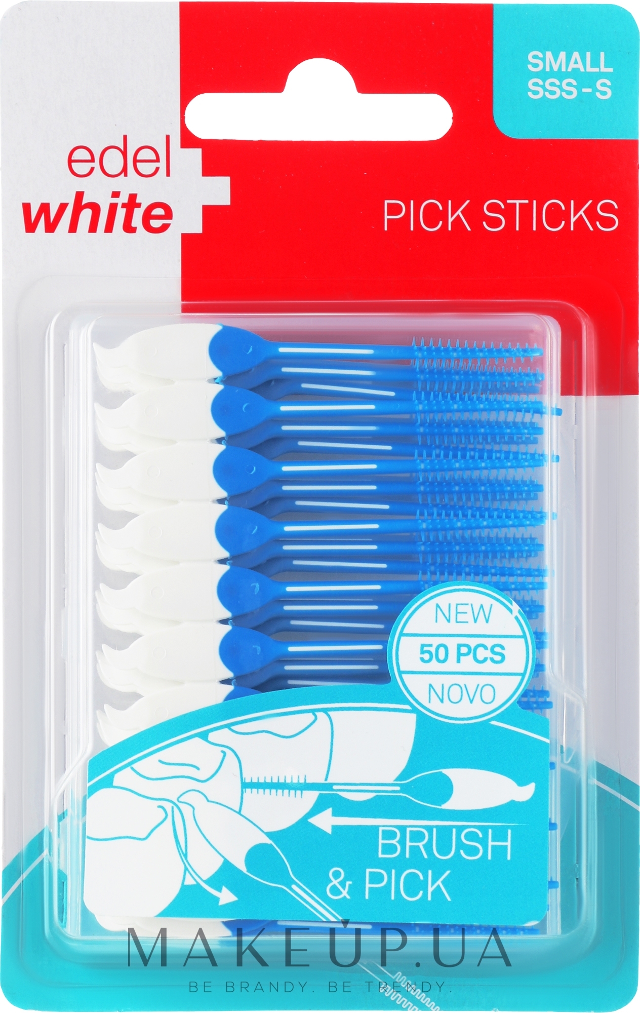 Інтердентальні зубочистки - Edel+White Interdental Pick Sticks — фото 50шт