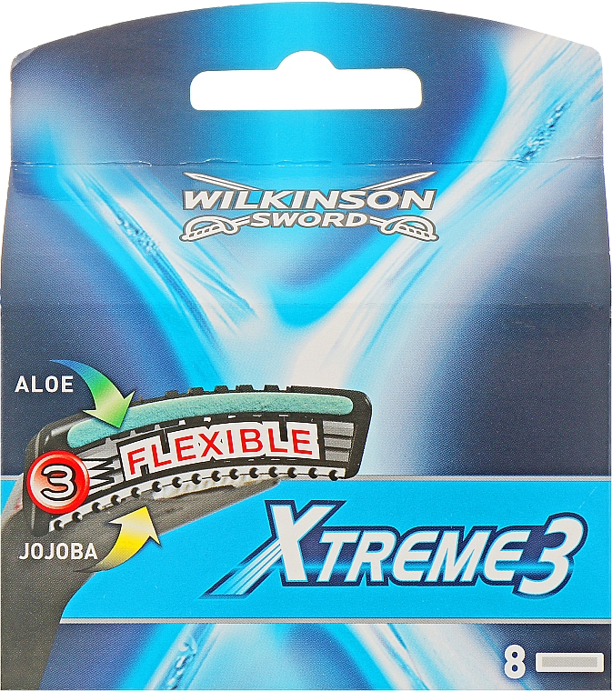 Набір змінних лез "Xtreme 3 Flexible", 8 шт. - Wilkinson Sword Xtreme 3 Flexible — фото N1
