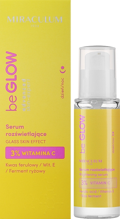 Высококонцентрированная сыворотка для лица с 3% стабильной формой витамина С - Miraculum beGLOW Advanced Skin-Expert Serum — фото N1