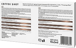 Кавові омолоджувальні ампули "Ефект наповнення" - APIS Professional Coffee Shot Anti-Aging Ampoule With Caffeic Acid 5% And Poppy Extract — фото N2