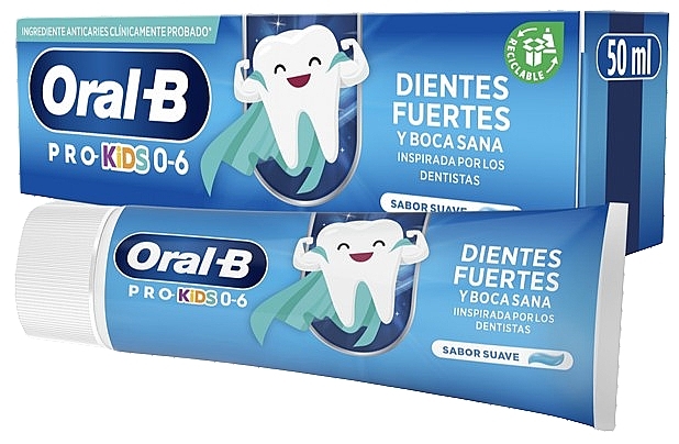 Детская зубная паста с мягким вкусом мяты, для детей до 6 лет - Oral-B Pro Kids — фото N1