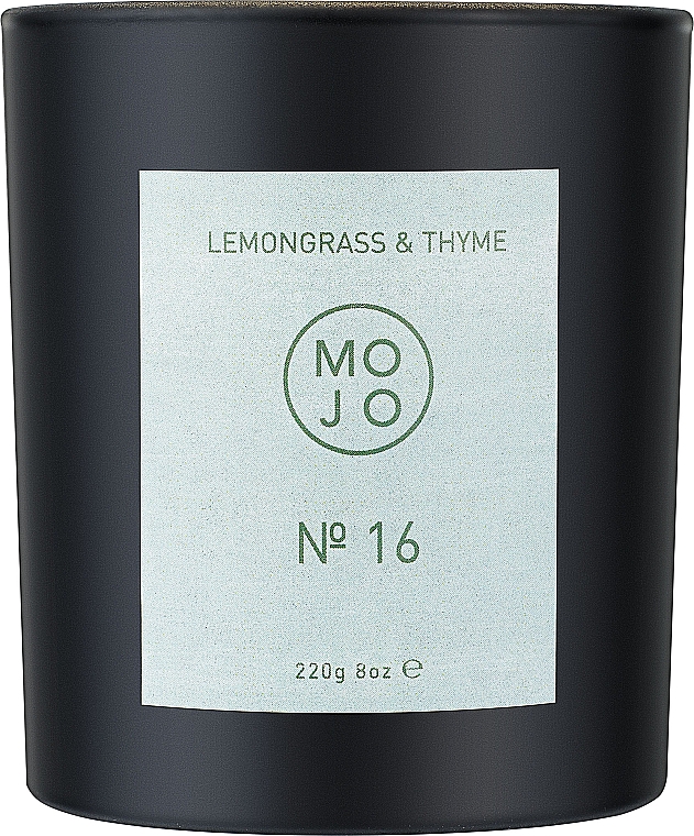 Mojo Lemongrass & Thyme №16 - Ароматическая свеча — фото N1