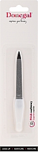 Пилочка для нігтів двостороння сапфірова, 12,5 см, 1018, біла - Donegal — фото N2