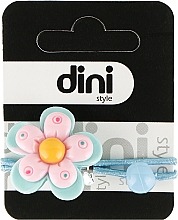 Парфумерія, косметика Резинка для волосся "Квітка", блакитна, d-067 - Dini Kids