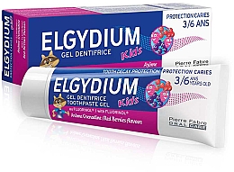 Зубна паста для дітей від 3 до 6 років, малина-полуниця - Elgydium Kids — фото N1