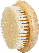 Щетка для тела с ворсом дикого кабана - Lussoni Bamboo Natural Body Brush — фото N2