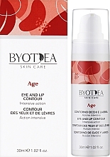 Крем для контуру очей і губ з гіалуроновою кислотою - Byothea Age Intensive Action Eye & Lip Contour Cream — фото N2
