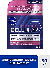 Ночной крем - NIVEA CELLULAR EXPERT FILLER Intensive Anti-Age Night Cream — фото N2