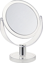 Духи, Парфюмерия, косметика Зеркало двухстороннее косметическое настольное, круглое полупрозрачное с увеличением 3Х, M-01, 12 см - Beauty LUXURY