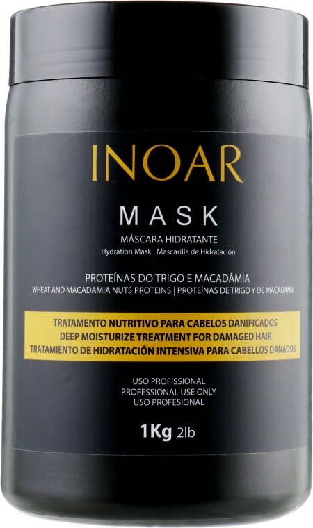 Маска "Ліпідний догляд за волоссям. Макадамія" - Inoar Macadamia Hydration  Mask — фото N9