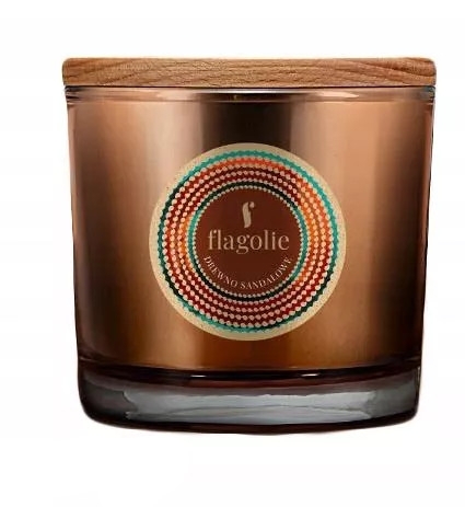 Ароматична свічка в склянці "Сандалове дерево" - Flagolie Fragranced Candle Sandalwood — фото N1