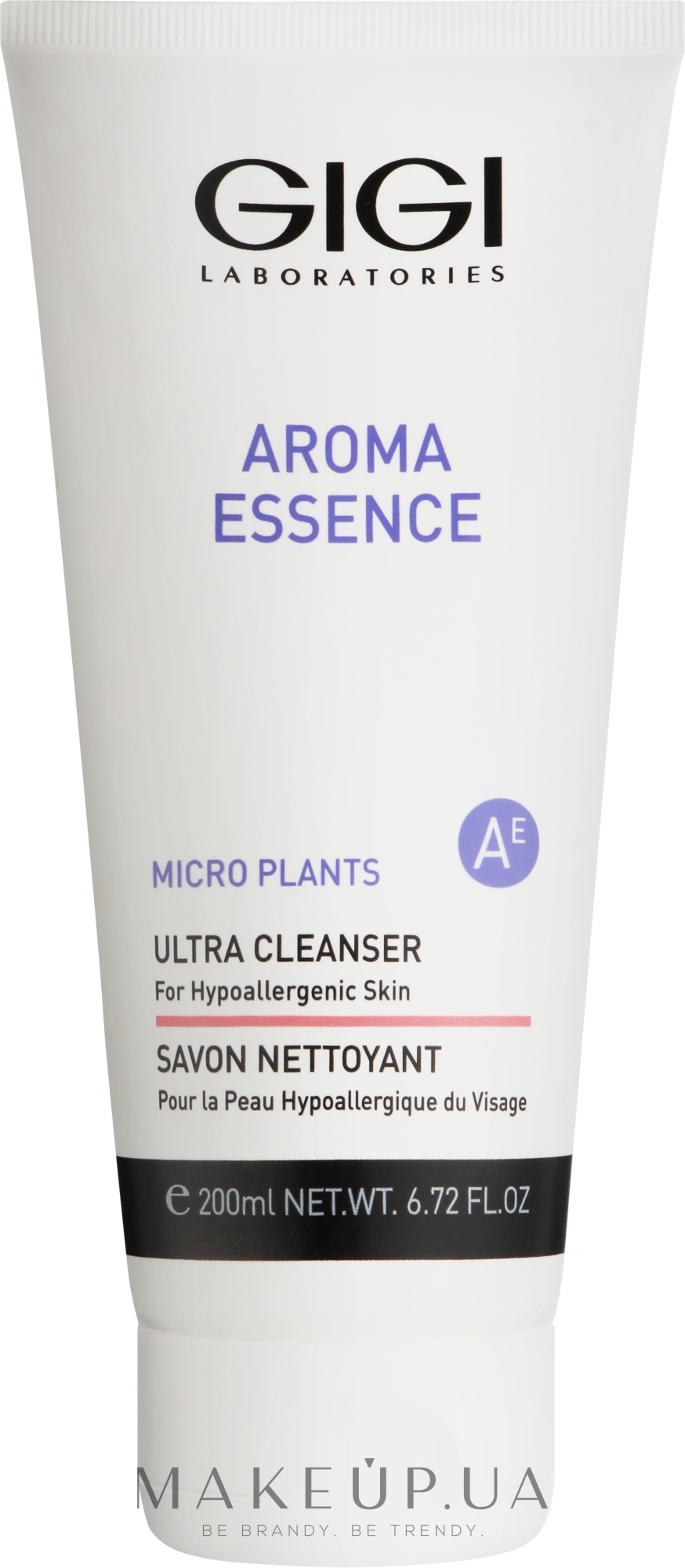 Мыло для чувствительной кожи лица - Gigi Aroma Essence Micro Plants Ultra Cleanser  — фото 200ml