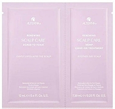 Набір пробників - Alterna Renewing Scalp Care Duo Sample (shm/scr/12ml + ser/7ml) — фото N1