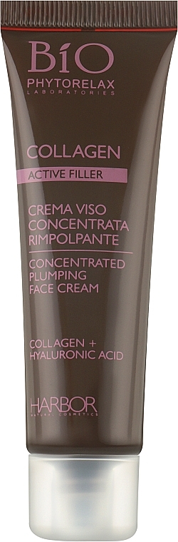 Концентрированный крем-филлер с коллагеном и гиалуроновой кислотой укрепляющий - Phytorelax Laboratories Active Filler Collagen Concentrated Plumping Face Cream