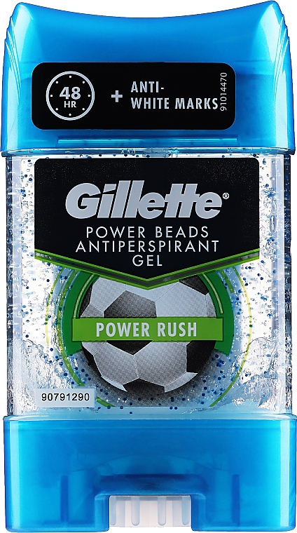 Дезодорант-антиперспирант гелевый - Gillette PowerBeads Power Rush Anti-Perspirant Gel For Men