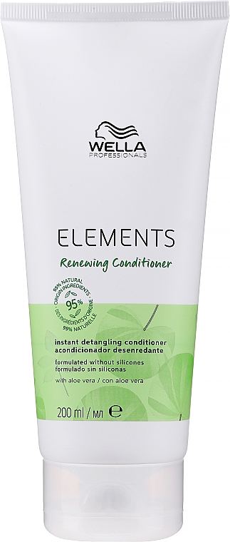Обновляющий бальзам для облегчения расчесывания волос - Wella Professionals Elements Renewing Conditioner Instant Detangling Conditioner — фото N3