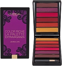 Духи, Парфюмерия, косметика Палетка помад для губ, 6 цветов - L'Oréal Paris Color Riche Extravaganza Lip Palette