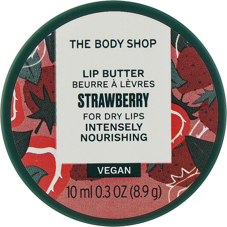 Масло для губ "Клубника" - The Body Shop Strawberry Lip Butter For Dry Lips Intensely Nourishing — фото N1